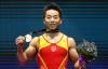China op top van podium met mannen gymnastiek